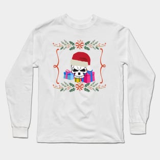 christmas skull Long Sleeve T-Shirt